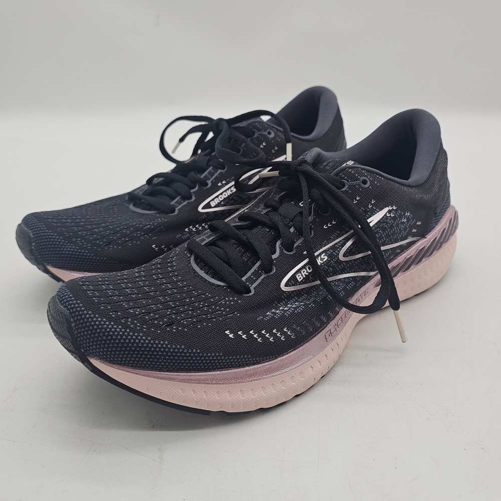 Brooks Women Glycerin 19 1203431D074 Black Pink Running Shoes Sneaker 9.5